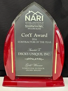 Awards for Decks Unique