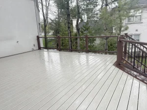composite deck, under construction